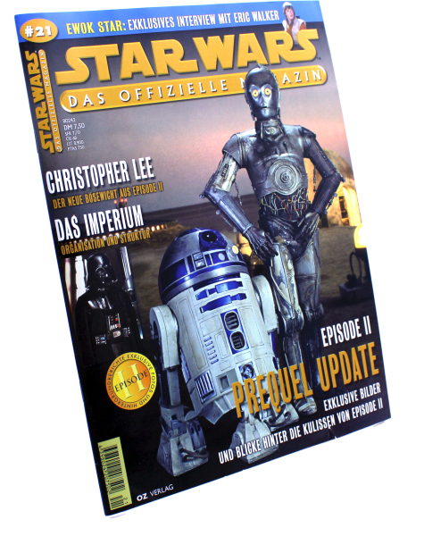 Star Wars - das offizielle Magazin vom OZ Verlag Nr. 21: Christopher Lee - der neue Bösewicht aus Episode II